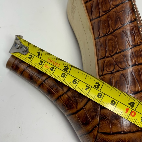 Franco Sarto crocodile peep toe heels - Picture 12 of 13